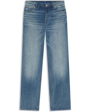 HUGO Blaue Baggy-Fit Jeans Aus Festem Denim