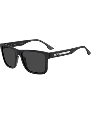 BOSS Matte- Sunglasses With Logo Insert - Black