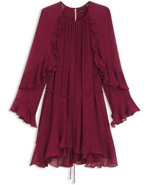 BOSS Jurk Met Riempje En Trechtermouwen - Rood