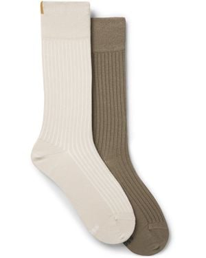 BOSS Black Men's Casual Socks Size 7-13 - Natural