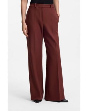 HUGO Regular-Fit Pants With Wide Leg - Red