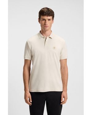 BOSS Light Beige Men's Polo Shirts Size M - Natural