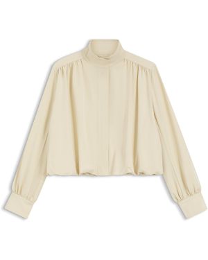BOSS Relaxed-Fit Blazer Mit Ballonsaum - Natur