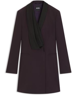 BOSS Tuxedo-Style Dress - Purple