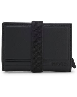 BOSS Gift Set With Cardholder And Tracer Tag Holder - Black