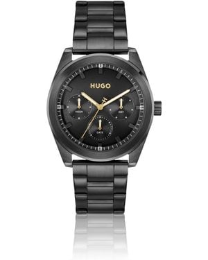 HUGO #Bright Sport-Plated Watch With Tonal Dial And Bracelet - Black