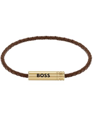BOSS Bracelet For Smart And Casual Wear - Brown