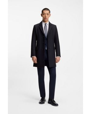 HUGO Slim-Fit Coat - Blue