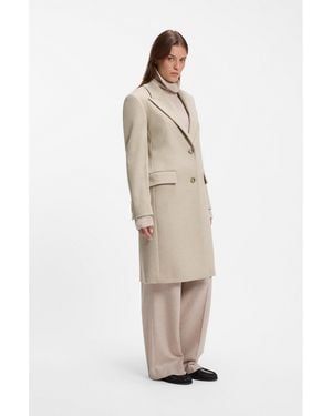 BOSS Single-Breasted Formal Coat - Natural
