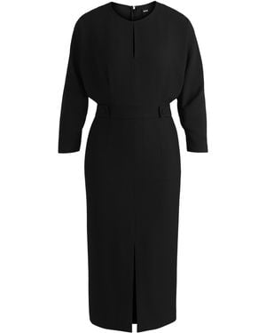 BOSS Jumpsuit Aus Einem Material-Mix Mit Details An Der Taille - Schwarz