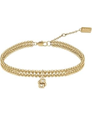 BOSS Double-Row Bracelet - Metallic