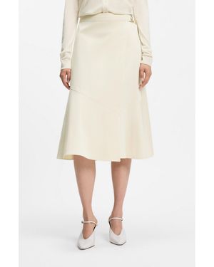 BOSS A-Line Wrap Skirt - Natural