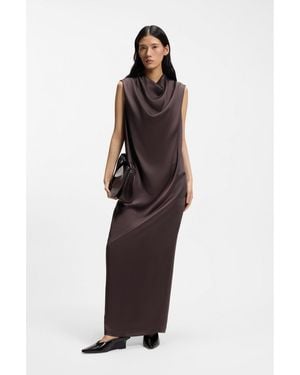 BOSS Sleeveless Maxi Dress - Brown
