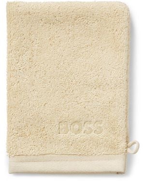 BOSS Logo Washing Mitt - Natural