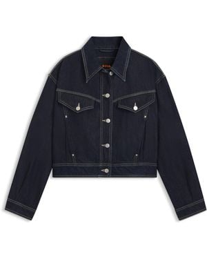 BOSS Dark Blue Women's Casual Jackets Size S