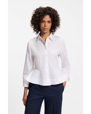 HUGO Slim-Fit Blouse - White