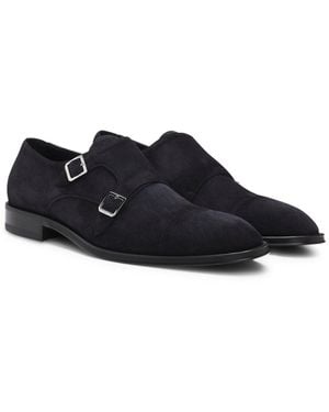 BOSS Double Monk Shoes - Blue