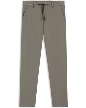 BOSS Slim-Fit Hose Aus Performance-Stretch-Jersey - Grau