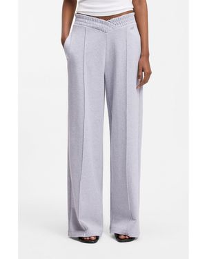 HUGO Relaxed-Fit Tracksuit Bottoms - Purple