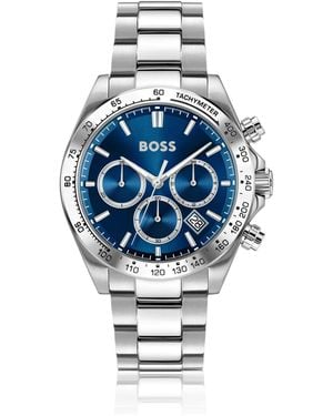 BOSS Hero 2.0-Chronograaf Met Tweelaagse Blauwe Wijzerplaat