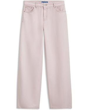 HUGO Loose-Fit Jeans Van Rosékleurige Denim - Roze