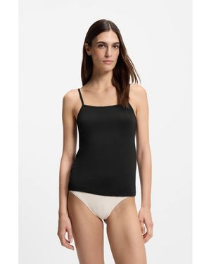 BOSS Stretch-Jersey Vest With Adjustable Straps - Black
