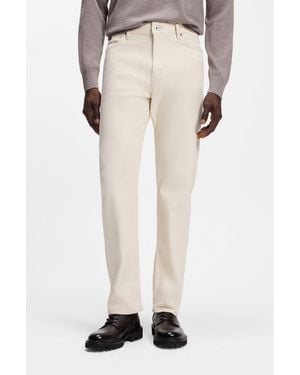 BOSS Straight-Fit Jeans - Natural