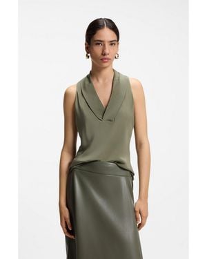 BOSS Sleeveless Blouse - Green