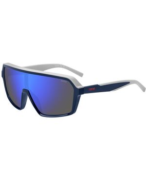 HUGO Mask-Style Sunglasses With Shaded Lenses - Blue