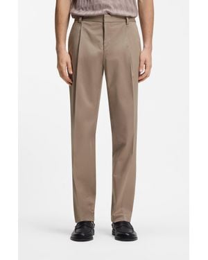 HUGO Light Brown Men's Business Pants Size 32r - Natural