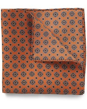 BOSS Silk Pocket Square - Brown