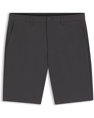BOSS Slim-Fit Shorts Van Waterafstotend Stretchmateriaal - Grijs
