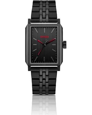 HUGO #Steeze Rectangular-Plated Watch With Dial - Black