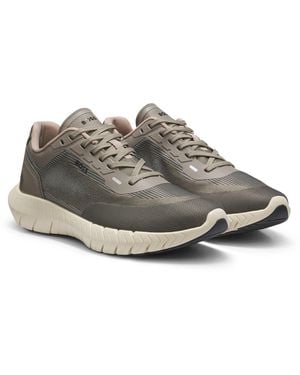 BOSS Motion Schnür-Sneakers Aus Gewebtem Jacquard - Mehrfarbig