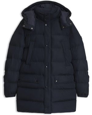BOSS Long-Length Padded Jacket - Blue