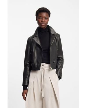 BOSS Black Women's Leather Jackets Size 4