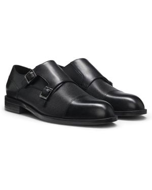 BOSS Double Monk Shoes - Black