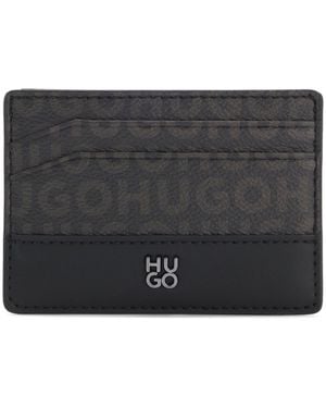 HUGO Black Men's Wallets - Gray
