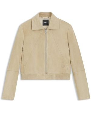 BOSS Blouson-Style Jacket - Natural