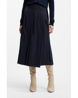 BOSS Dark Blue Women's Midi Skirts Size 0