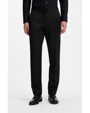 BOSS One Slim-Fit Trousers - Black