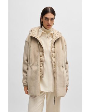 BOSS Luxurious Hybrid Sheepskin Parka - Natural