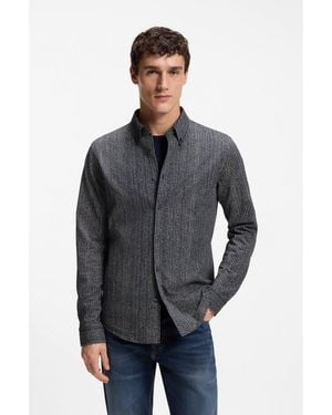 BOSS Relaxed-Fit Shirt - Grey