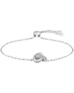 BOSS Pulsera Plateada Con Aros Entrelazados - Blanco
