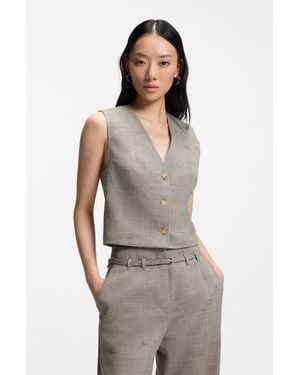 BOSS Patterned Women's Tailored Jackets Size 4 - Multicolor