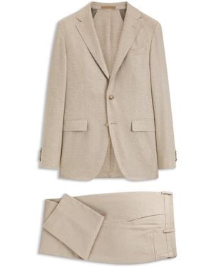 BOSS Traje Slim Fit De Cashmere Italiano Con Micromotivo - Neutro