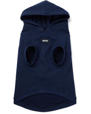 BOSS Sudadera De Playa Con Capucha Para Perros En Algodón Con Estampado De Palmeras - Azul