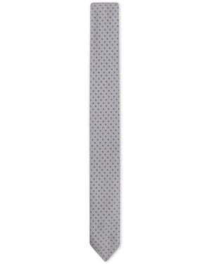 BOSS Formal Tie With Jacquard Pattern - White