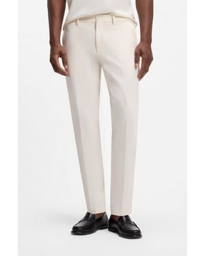 BOSS Slim-Fit Trousers - White