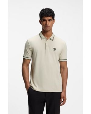 BOSS The Open Active Paddy Polo Shirt - Natural